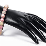 rhodochrosite bracelet rhodochrosite crystal rhodochrosite beads bracelet healing bracelet healing stone womens jewellery natural original certified healing stone bracelet for men women