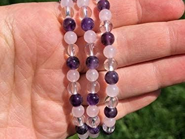 rose quartz bracelet amethyst bracelet clear quartz crystal bracelet gemstone jewelry beaded stone bracelets 7 chakra bracelet womens jewellery gift bracelet money crystal wealth income bracelet natural certified healing stone evil eye protection bracelet for men women good luck bracelet spiritual zodiac bracelet charms jewelry bracelet calm anxiety reiki healing bracelet spiritual gift reiki energy healing stress relief bracelet prosperity abundance crystal bracelet love crystal bracelet 