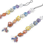 7 chakra crystal hanging decorations Healing Stones Home Decorative Accessories crystal stone natural Gemstones Polished Tumbled Wall Hanging Tumble Stone Home Décor Gift  Car Hanging Charm crystal chakra meditation stones set natural stones for mediation kit items home decor Office Décor Fengshui Gift Fengshui Gift for money good luck prosperity success positive energy wealth meditation stone Car Hanging reiki healing crystal Ornament Crystal Gifts multicolored stone showpiece decorative gifts 