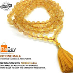 citrine mala citrine stone mala japa mala 108 beads crystal quartz 108+1 japa mala beads rosary pure 7 chakra meditation mala for women men stone healing stone gemstone mala for money good luck prosperity success positive energy wealth meditation stone mala crystals gift healing gift spiritual gift gemstone jewelry womens jewellery gift natural certified healing stone charms jewelry zodiac mala for calm anxiety stress relief abundance crystal love stone protection stone reiki healing crystal 
