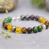 Wealth Success Bracelet Unisex Stretch Bracelets spiritual gifts healing crystal gifts bracelet for couples pyrite bracelet Citrine bracelet hematite bracelet money attraction crystal bracelet wealth bracelet  green Aventurine bracelet clear quartz bracelet tiger eye bracelet crystal bracelet gemstone bracelet healing bracelet wealth bracelet income bracelet prosperity bracelet abundance bracelet bracelet for men  bracelet for women