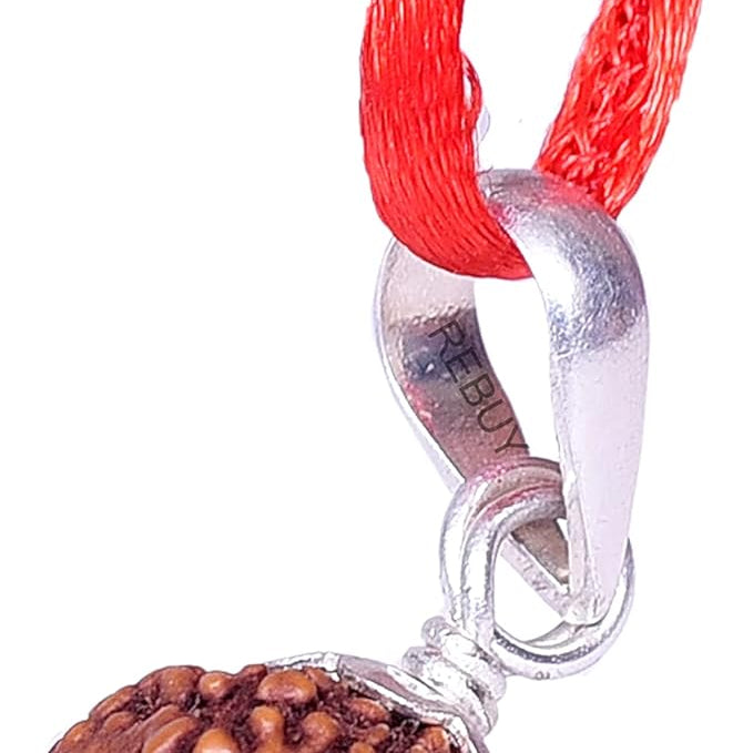 8 mukhi rudraksha with certificate rudraksha pendant rudraksha silver pendant for men women