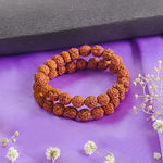 5 mukhi rudraksha bracelet 10mm for men women rudraksha bracelet certified rudraksha beads bracelet 5-mukhi rudraksha bracelet with metal capping bracelet for men women adjustable
