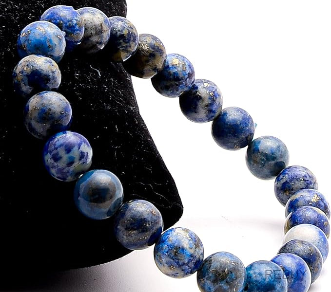 Lazuli Bracelet Natural Crystal Healing Stone Bracelet Gemstone Jewelry Bracelet for Men & Women 